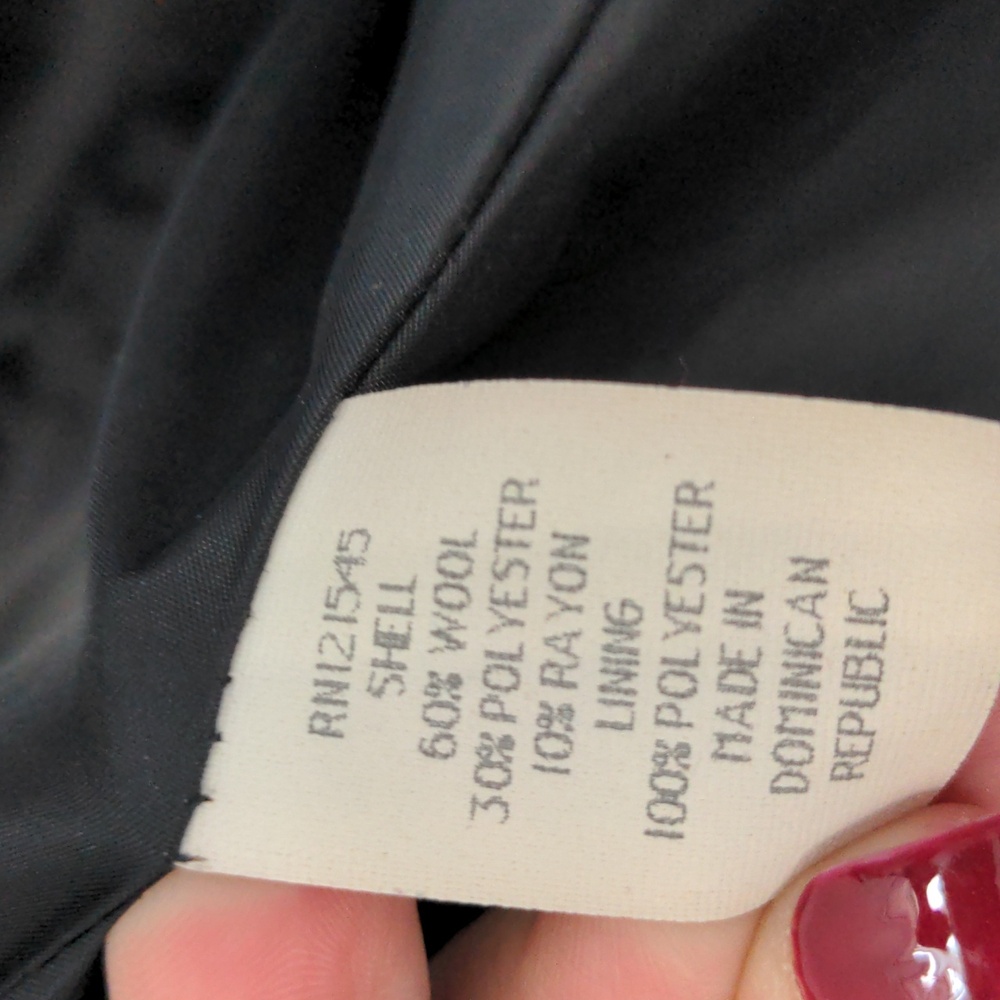 London Fog Wool Grey Peacoat - Picture 6 of 6